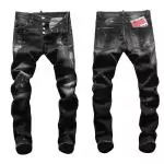 dsquared2 jean slim destroy pas cher  black graffiti